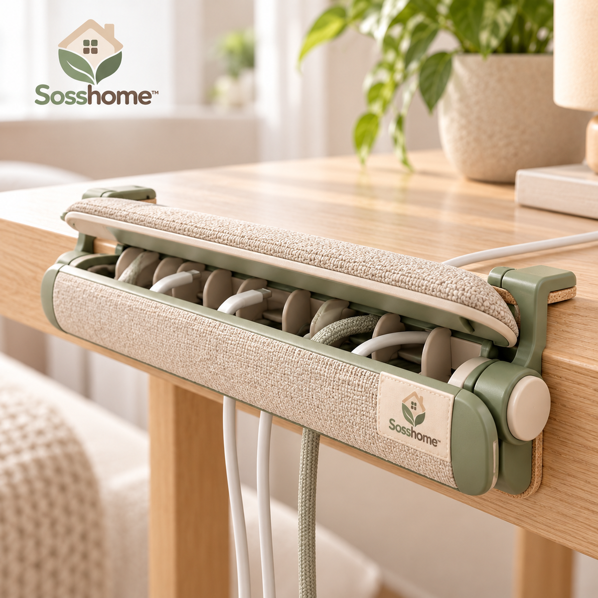 Sosshome™ CableCove Soft Cord Management Rail
